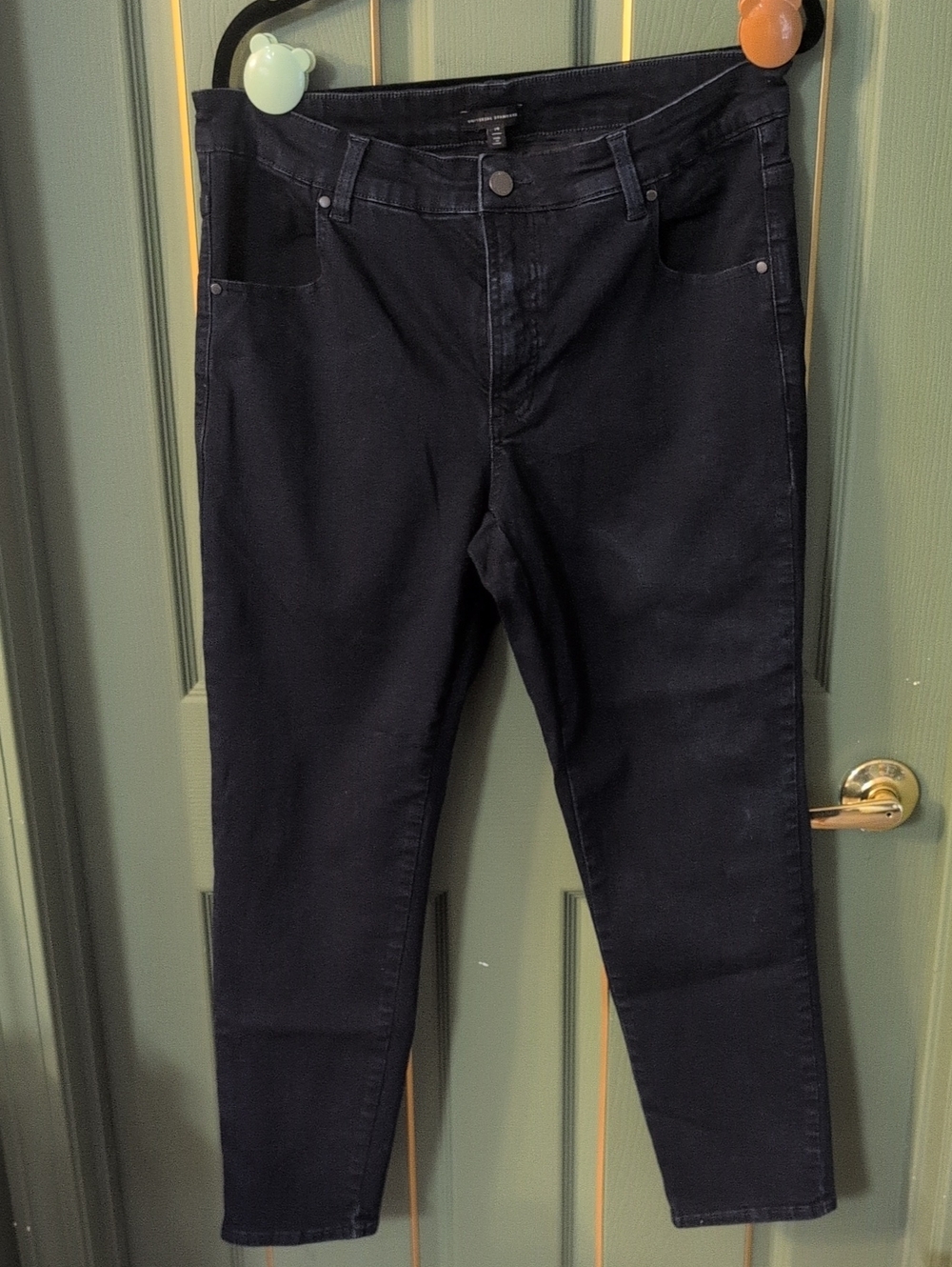 Universal Standard high-rise dark wash skinny jeans, size 14, millennial emo Y2K